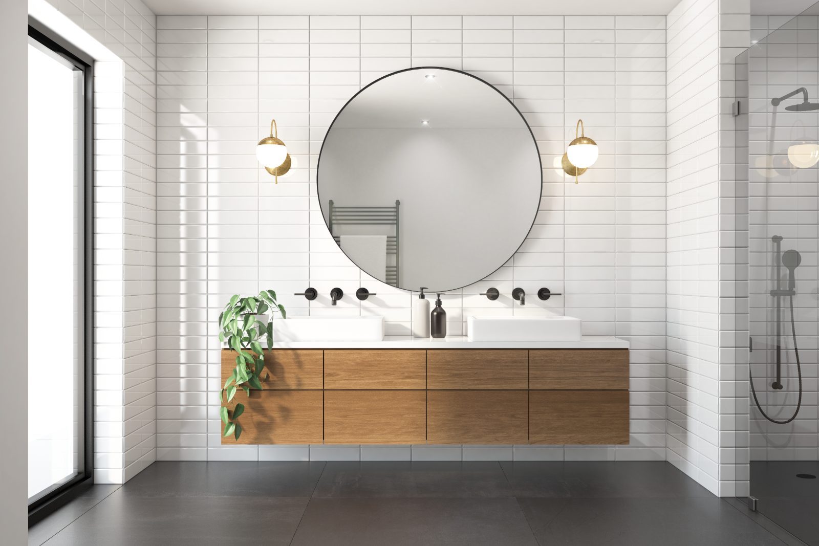 Finished bathroom remodel